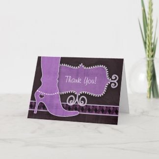 Tarjeta de agradecimiento con diamantes divertidos