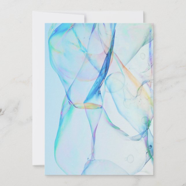 tarjeta de agradecimiento con fondo de cielo burbu (Anverso)