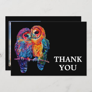 Tarjeta De Agradecimiento 🌈 con foto boda de la Unidad Eterna LGBTQ