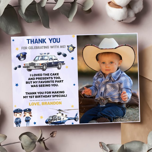 Tarjeta de agradecimiento con foto de fiesta de cu (Subido por el creador)