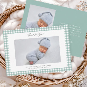Tarjeta de agradecimiento con foto de niños con es