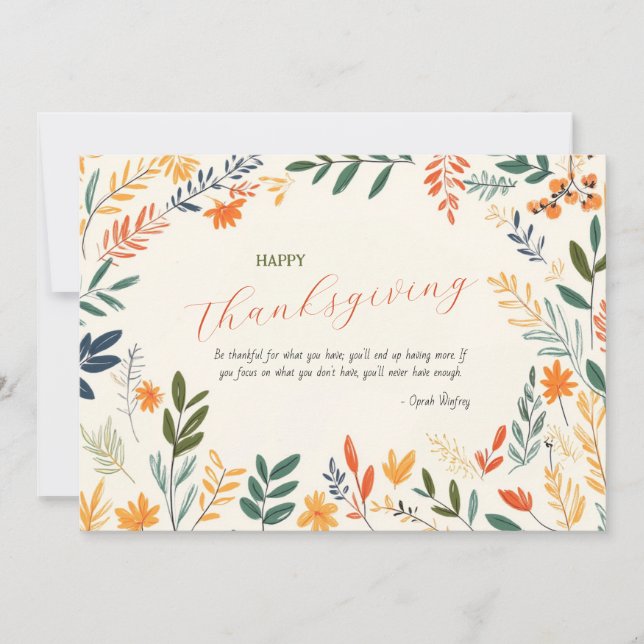 Tarjeta de agradecimiento con foto de personalizad (Anverso)