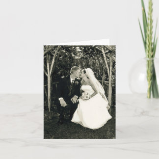 Tarjeta de agradecimiento con foto personalizable