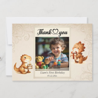 Tarjeta de agradecimiento con foto personalizada d