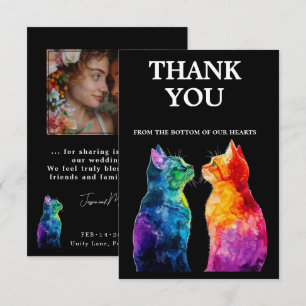 Tarjeta De Agradecimiento Con foto 🌈  Purrfectly Yours: Purrfectly 