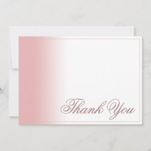 Tarjeta de agradecimiento con gradiente rosa, escr