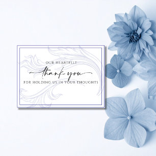 Tarjeta De Agradecimiento Con Gratitud De Nuestra Familia Edición Deep Blue
