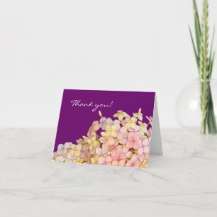 Tarjeta de agradecimiento con guión elegante simpl