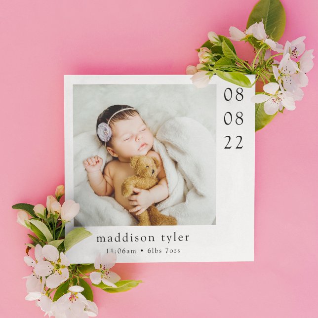 Tarjeta De Agradecimiento Con la llegada del bebé de la foto (Subido por el creador)