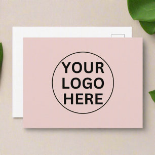 Tarjeta de agradecimiento con logotipo empresarial