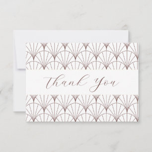 Tarjeta de agradecimiento con patrón de abanico vi