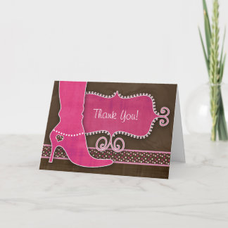 Tarjeta de agradecimiento con puntos de corazón y