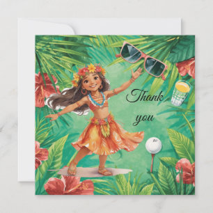 Tarjeta de agradecimiento con tema de golf en Hawa