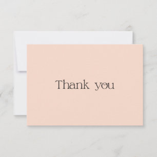 Tarjeta de agradecimiento con tipografía de meloco