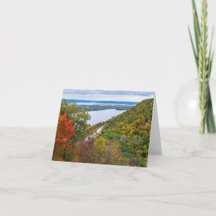 Tarjeta De Agradecimiento con vistas al río mississippi y a los faroles