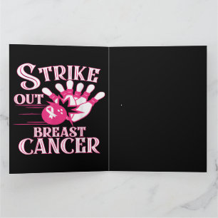 Tarjeta De Agradecimiento Conciencia sobre el cáncer de mama - Bowling Strik