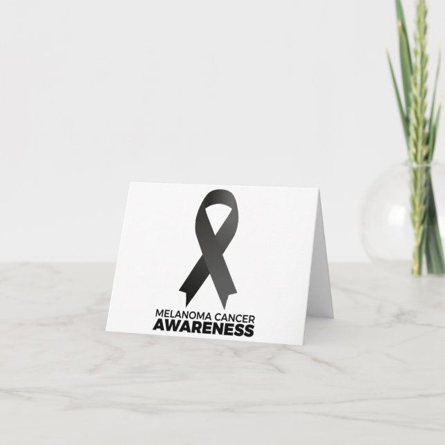 Tarjeta De Agradecimiento Conciencia sobre el cáncer de melanoma (Anverso)