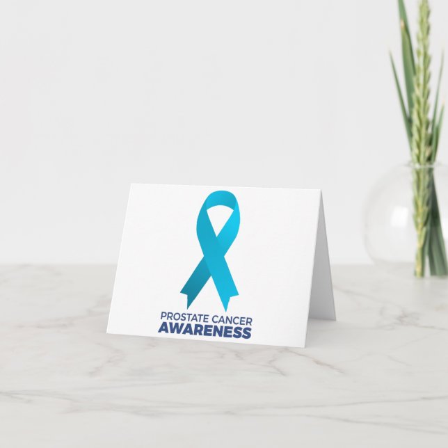 Tarjeta De Agradecimiento Conciencia sobre el cáncer de próstata (Anverso)