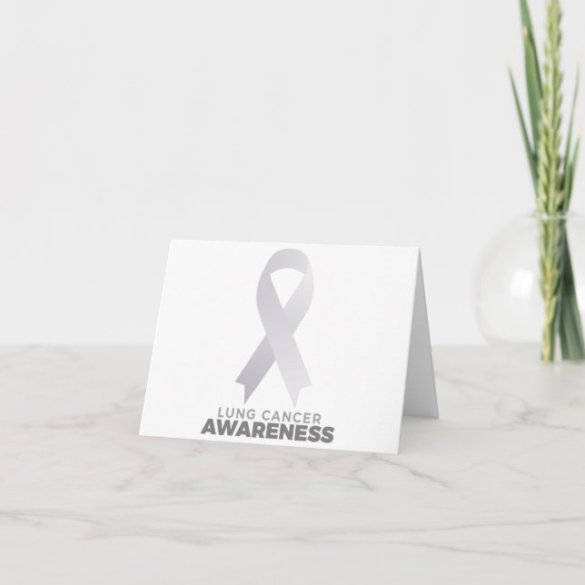 Tarjeta De Agradecimiento Conciencia sobre el cáncer de pulmón (Anverso)