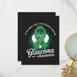 Tarjeta De Agradecimiento Conciencia sobre glaucoma medicina
