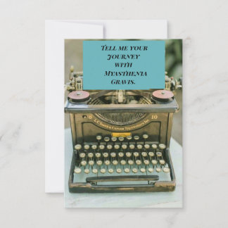 Tarjeta De Agradecimiento Concientización sobre la miastenia gravis [D ]