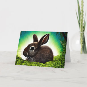 Tarjeta De Agradecimiento Conejito de cuento lindo