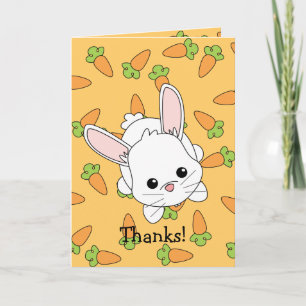 Tarjeta De Agradecimiento Conejito lindo de Lil - modificado para requisitos