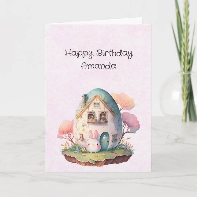 Tarjeta De Agradecimiento Conejo conejo conejo conejo conejo japonés estilo  (Anverso)