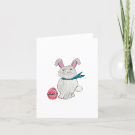 Tarjeta De Agradecimiento Conejo de Pascua
