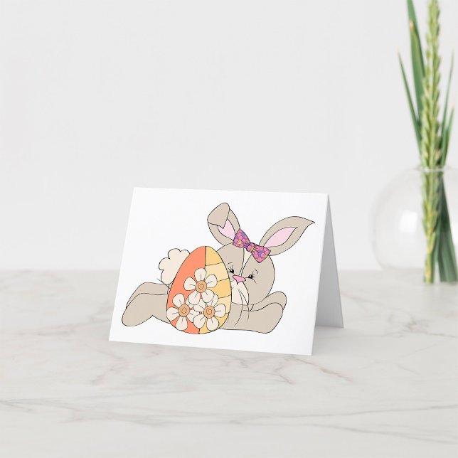 Tarjeta De Agradecimiento Conejo de Pascua (Subido por el creador)