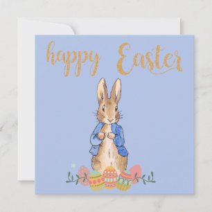 Tarjeta De Agradecimiento conejo de Pascua