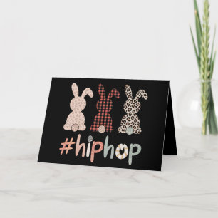 Tarjeta De Agradecimiento Conejo de Pascua de Hip Hop Primavera Lindo