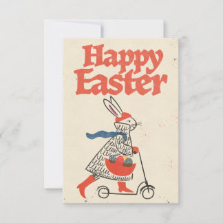 Tarjeta De Agradecimiento Conejo feliz de Pascua