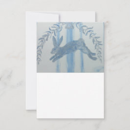 Tarjeta De Agradecimiento Conejo Francés Campestre