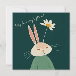 Tarjeta De Agradecimiento conejo personalizado, El día de San Valentín