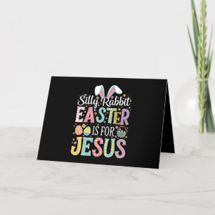 Tarjeta De Agradecimiento Conejo tonto la Pascua es para Jesús conejito lind