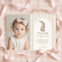 Conejo Vintage Blush Rosa Cumpleaños Niña