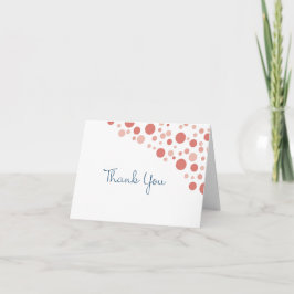 Tarjeta De Agradecimiento Confetti Gracias Coral