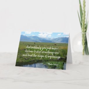 Tarjeta De Agradecimiento Confiar en la magia de los inicios, inspirador