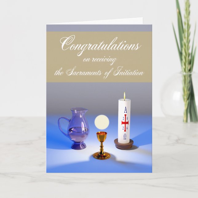 Tarjeta De Agradecimiento Congratulations for RCIA/OCIA Easter Vigil 2026 (Anverso)