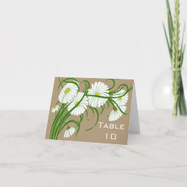 Tarjeta De Agradecimiento Conjunto de boda de flores de margaritas Gerber bl