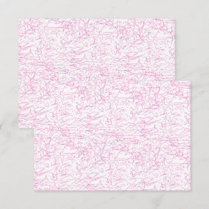 Tarjeta De Agradecimiento Conjunto de carpetas abstractas rosadas para ofici