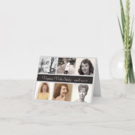 Tarjeta de agradecimiento conmemorativa de la foto