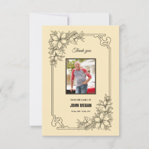 Tarjeta de agradecimiento conmemorativo