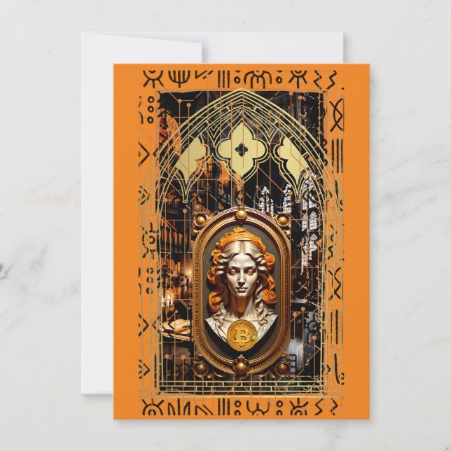 Tarjeta De Agradecimiento Conocimiento de Bitcoin (Anverso)