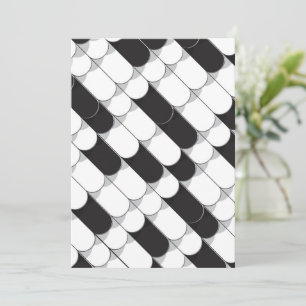 Tarjeta De Agradecimiento Construcción abstracta (azulejos)