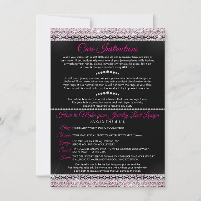 Tarjeta De Agradecimiento Consultor de joyería (Anverso)