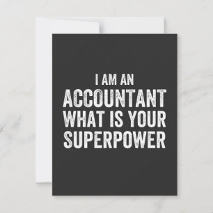 Tarjeta De Agradecimiento contador ¿Cuál es tu superpoder?