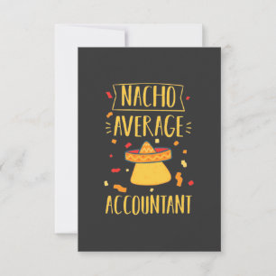 Tarjeta De Agradecimiento Contador medio de Nacho