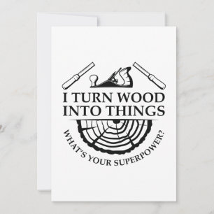 Tarjeta De Agradecimiento Convierto la Madera en Cosas
